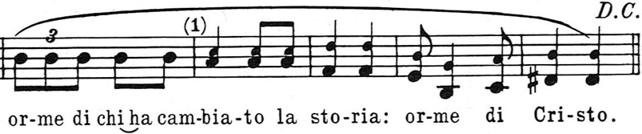 Seconda voce del Canto dei Pellegrini